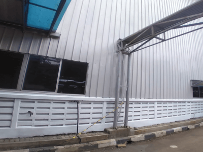 Repainting Dinding Clading Gedung